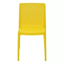 Cadeira De Jantar Tramontina Isabelle, Estrutura De Cor Amarelo, 1 Unidade