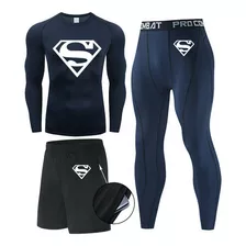 Superman - Mallas Deportivas Para Hombre 3 Piezas