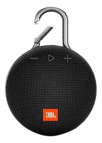 Alto-falante Jbl Clip 3 Portátil Com Bluetooth Midnight Black 