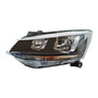 (2) Faros Delanteros Fondo Negro Crossfox Volkswagen 15-16