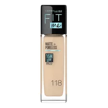 Base De Maquillaje Fit Me Matte Maybelline 118 Light Beige