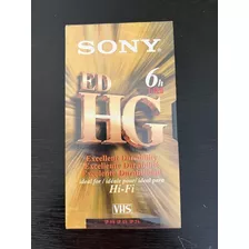 Video Cassette Vhs Sony 6h T120 Ed Hg Virgen