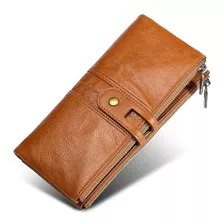 Porta celular cartera piel genuina Rfid Hombre Billetera