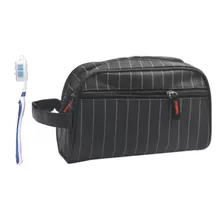 Necessaire Masculina Executiva Nylon Impermeável + Escova