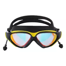 Lentes De Natación Adulto Con Tapones Negro Bighouse