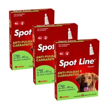 3 Spot Line 2,68ml Coveli Para Cães De 20 A 40kg - 1 Pipeta