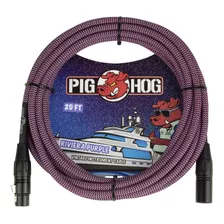 Pig Hog Phm20rpp Cable Microfono Riviera Purple 6.10 Mts