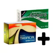 Kit 12 Sabonete De Barbatimao E 12 Aroeira Tropical 100g