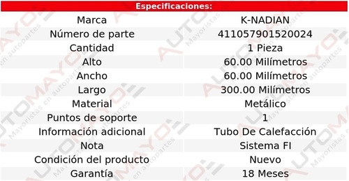 Tubo Anticongelante K-nadian Oldsmobile Alero V6 3.4l 99-04 Foto 3