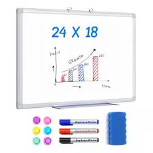 Pizarra Blanca Magnética De 24 X 18 Pulgadas, Pizarra Blanc