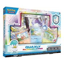 Box Pokemon Colecao Paldea Quaxly 40 Cartas E Broche Metal