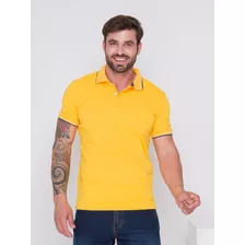 Camisa Polo Masculina Lisa Básica Camiseta Premium Slim 