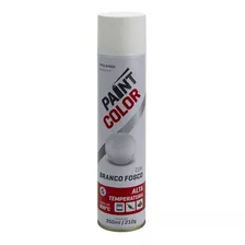 Tinta Spray De Alta Temperatura Branco Fosco 350ml - Paintco