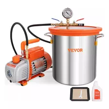 Vevor Kit Cámara De Vacío De 5 Galones+bomba De Vacío 3.5cfm