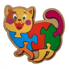 Brinquedo Educativo Quebra-cabeça Infantil - Gatinho