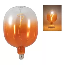 Foco Led Edison Vintage Ornamental 4w Gigante Naranja Color De La Luz Blanco Cálido