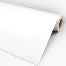 Adesivo Envelopamento Decoração Branco Fosco 2,5 X 1,5 Mts