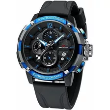 Megalith Reloj Para Hombre De 1.969 In De Caucho, Cronã³graf