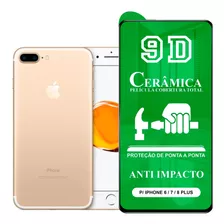 Película P/ iPhone 6 7 8 Plus - 9d Cerâmica Protetora