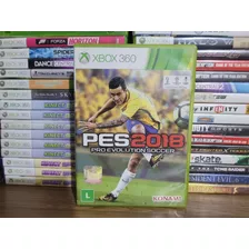 Jogo De Futebol Pes 2018 Xbox 360 Original Mídia Física 