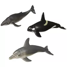 Polybag Ballenas Y Delfines, Ballena Jorobada, Orca, Delfine