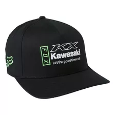 Gorra Kawi Kawasaki Flexfit Logo Negro Motocross Atv Fox 