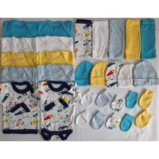 Pack 5 Ajuar De Bebe Talla 0/3