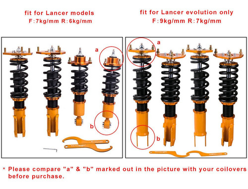 Coilovers Mitsubishi Lancer Evolution 2003 2.0l Foto 3