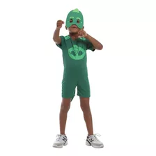 Roupa Infantil Fantasia Aniversário Pj Masks Lagartixo