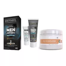 Crema Depilatoria Men Intimo Depimiel + Gel Post Depilatorio