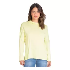 Blusa Maga Longa Malha Tricot Infinita Cor Verde