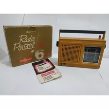 Motoradio Rp-m65 Amarelo Radio Reliquia Na Caixa Original 