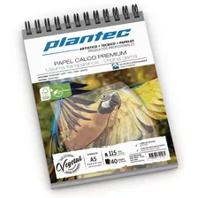 Papel Calco Plantec A5 X 40 Hojas 115 Gr. 15691 Calcar Color Transparente