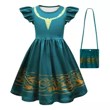 Disfraz De Brave Merida Para Niñas, Vestido De Princesa De H