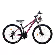 Mountain Bike Femenina Olmo Wish 295 2023 S-16 21v Frenos De Disco Mecánico Cambio Shimano Tz 31 Color Negro/fucsia