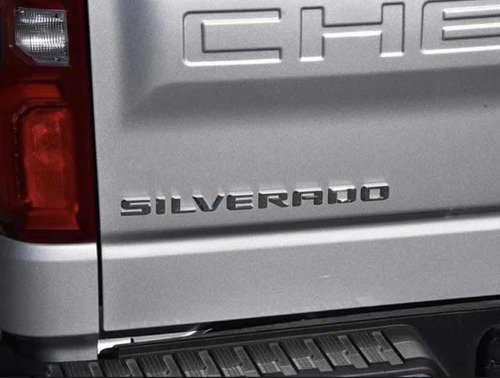 Emblema Silverado Chevrolet Cromado Foto 3