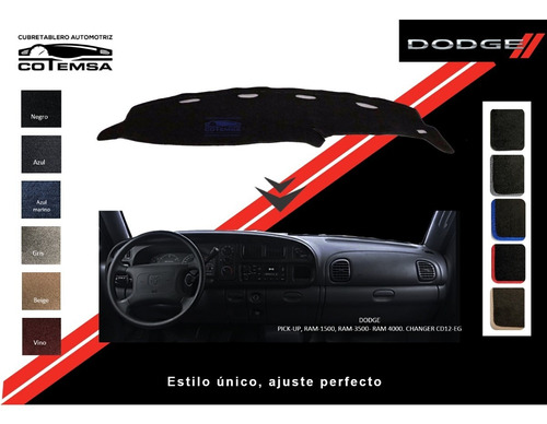Cubretablero Aut.(colores) Dodge Ram-4000 1998-2002 Cd12-eg Foto 2