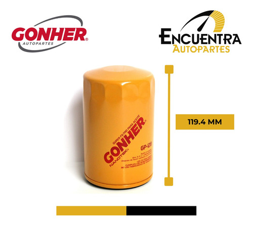 Filtro De Aceite Mercury Cougar L4 2.0l 1999-2002 Gonher Foto 5