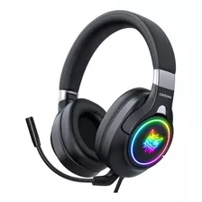 Audifonos Diadema Gamer Onikuma K15 Negros Con Luz Rgb Led