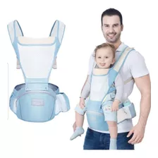 Cangura Mochila Porta Bebes Ergonómica Rosa Y Azul