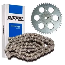 Kit Transmision Dominar 250 46/14 Cadena Riffel Pr Motos