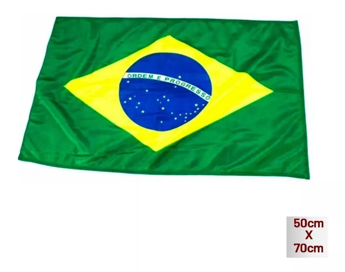 Bandeira Do Brasil 50x70 Cetim Top Promoção
