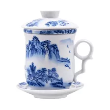 Hodrme Juego De 4 Tazas De Té Chinas De Porcelana, Taz...