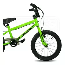 Bicicleta Infantil Tsw T Cross Verde Aro 16 V-brake
