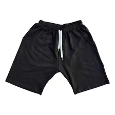 Short Liso Basico Algodón Adulto Hombre Mujer 