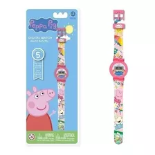 Reloj Digital Peppa Pig Infantil 5 Funciones Pulsera Disney