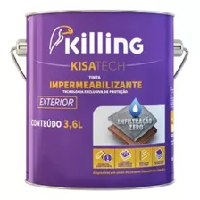 Kisatech Tinta Impermeabilizante 3,6 Litros - Killing