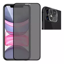 Pelicula Privacidade Vidro 3d + Pelic Camera Para iPhone 11