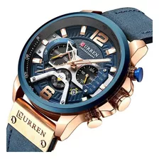 Reloj Curren Color Azul 8329 Reloj Para Hombre De Cuero