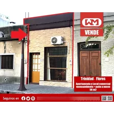 Venta Apartamento Monoambiente Trinidad Flores Grande Sobre Avenida